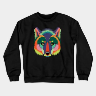 techno wolf Crewneck Sweatshirt